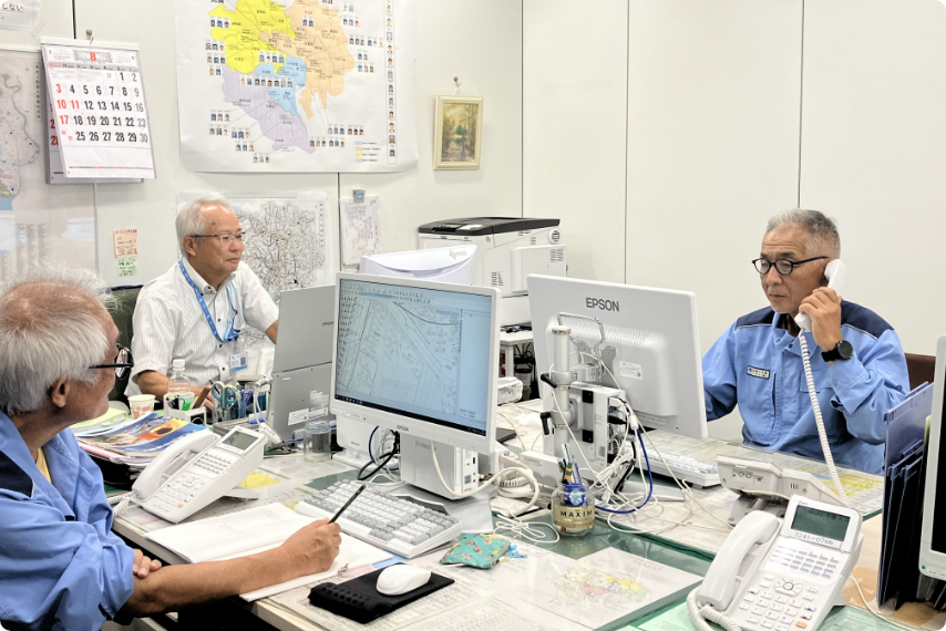 下水道受付センター事業のイメージ