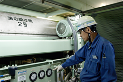 汚泥脱水作業のイメージ