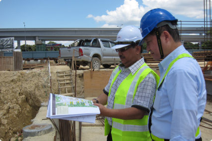 マレーシア国ランガット地区のプロジェクト
(現地職員への技術支援)のイメージ