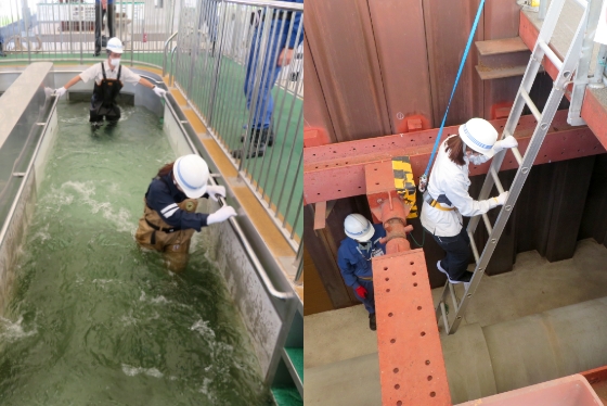 下水道管路体験研修（維持管理コース・施工管理コース）のイメージ