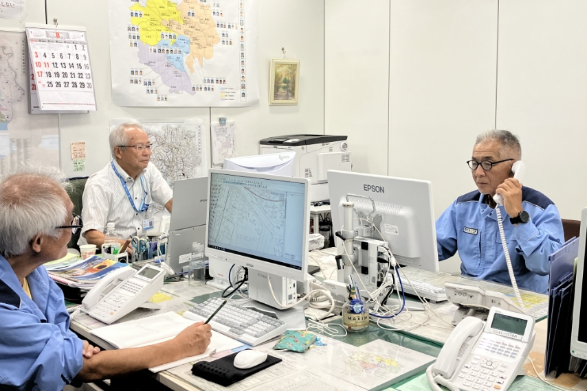 下水道受付センター事業のイメージ