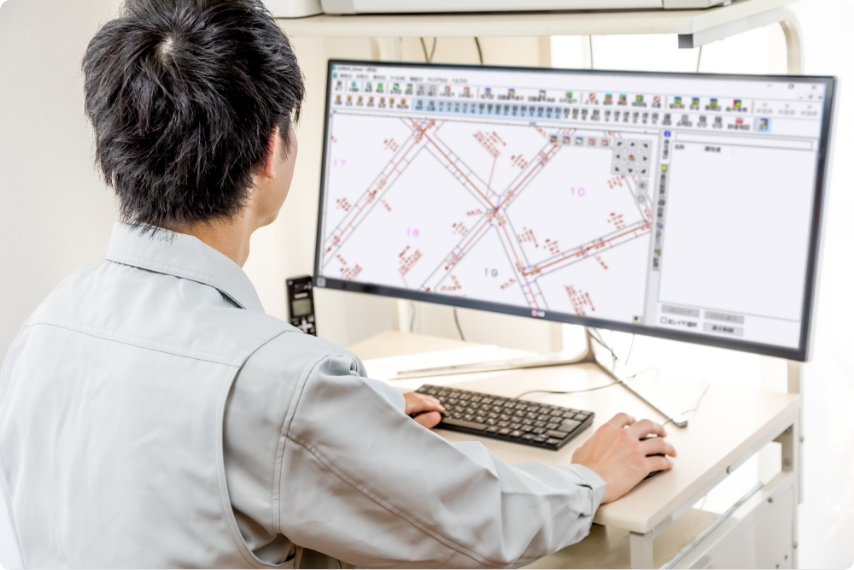 下水道台帳情報システム事業のイメージ