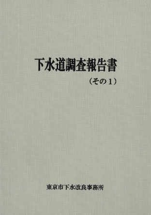 下水道調査報告書（その１）のイメージ